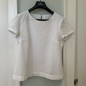 Brooks Brothers White Eyelet Blouse